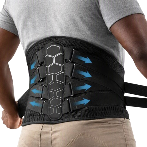 Ceinture lombaire médicale qui soulage des douleurs lombaires.